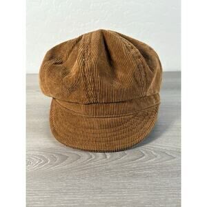 New York Hat Co Brown Corduroy Spitfire Cotton- Size Small- EUC